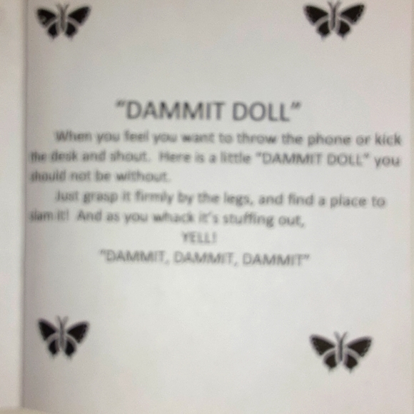 "DAMMIT DOLL" Stress reliever. - Picture 3 of 3